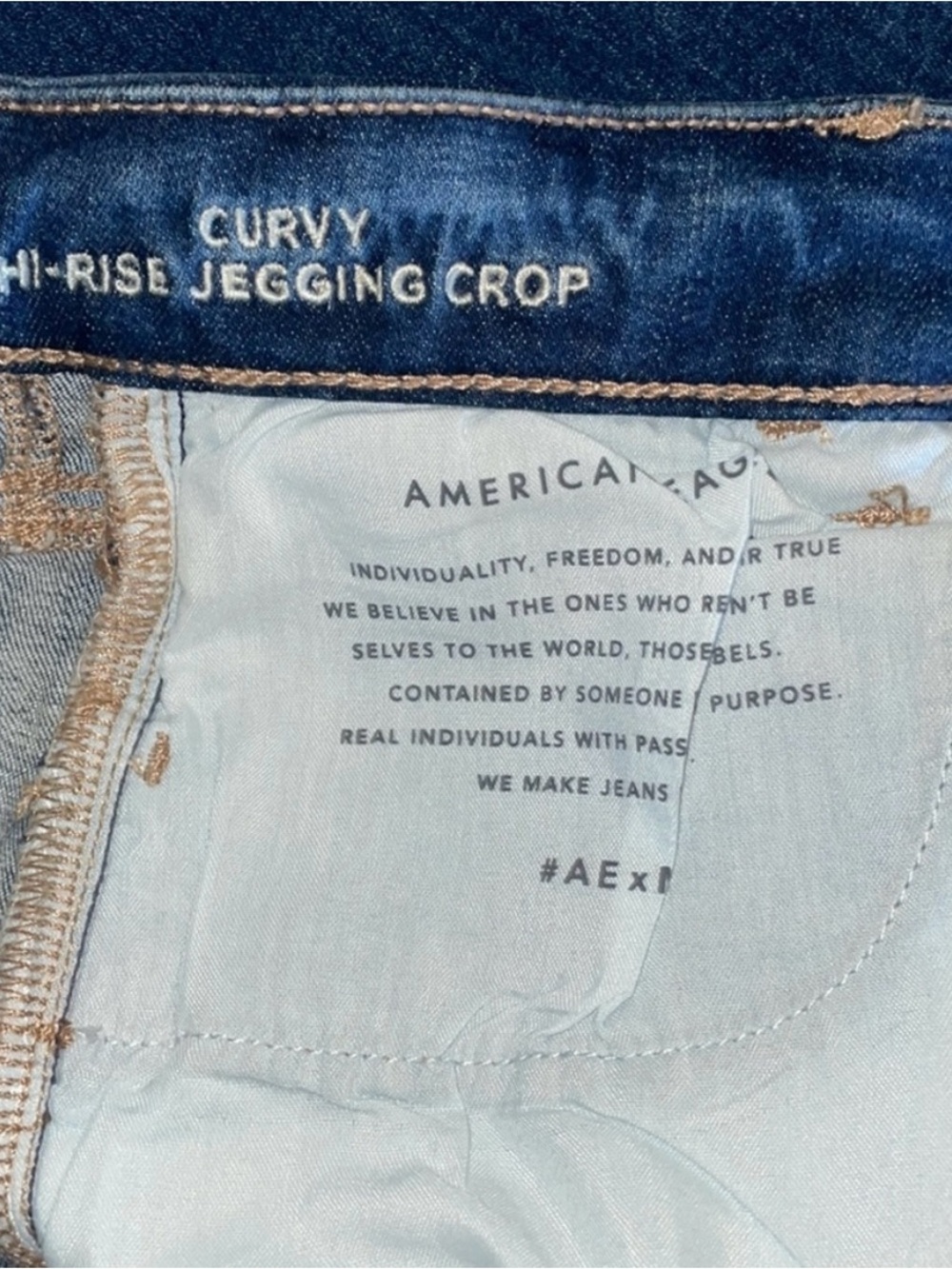 American Eagle Outfitters High-Rise Indigo Blue Women’s Jeans - Picture 13 of 16